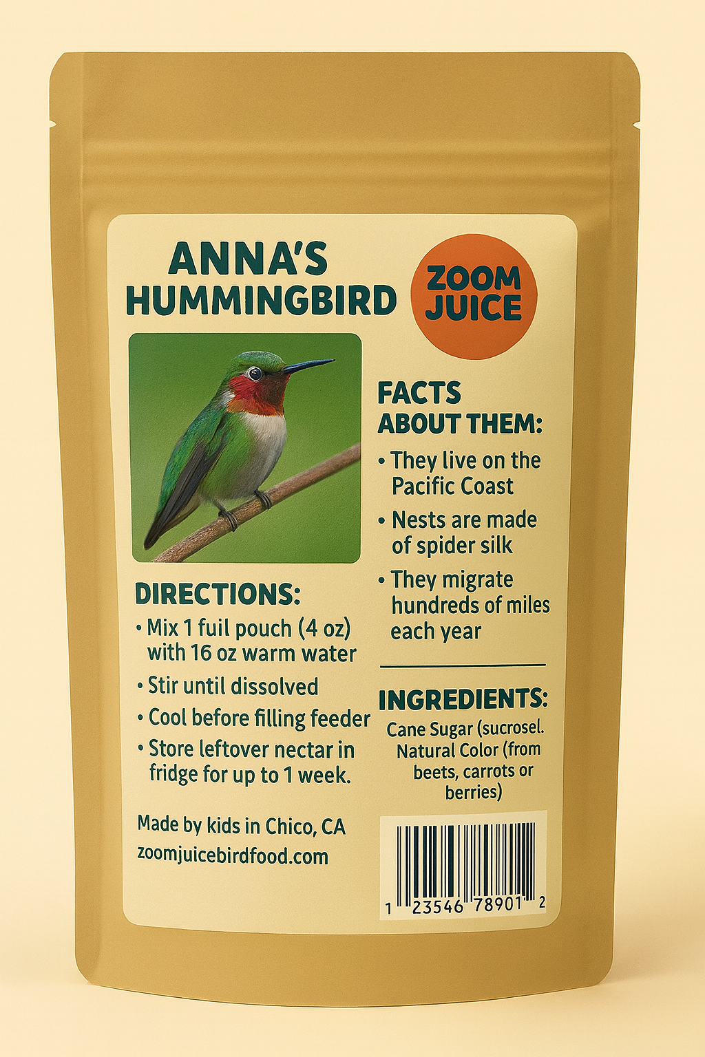 Zoom Juice – Fizz 3-Pack (Anna’s Hummingbird)